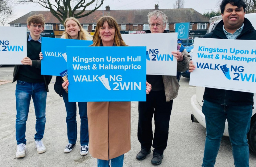 Rachel Storer out with a team in Derringham Ward 