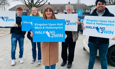 Rachel Storer out with a team in Derringham Ward 